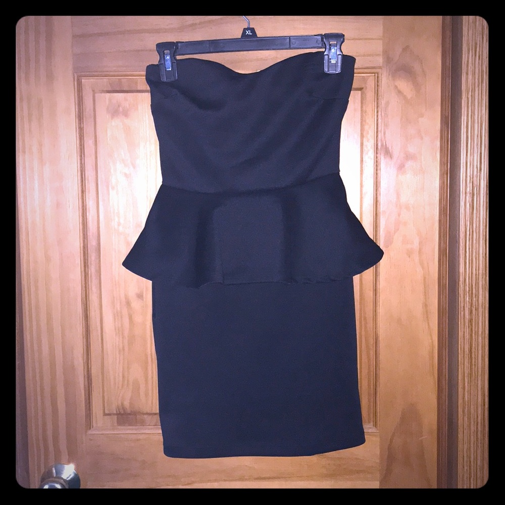 Strapless pencil dress